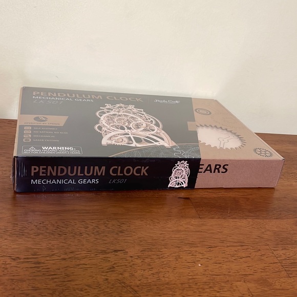 Hands Craft Pendulum Clock Mechanical Gears LK501 3D Wooden Puzzle *PRICE FIRM* - Picture 5 of 8